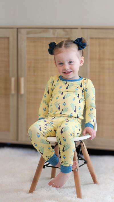 Peacock Paradise Two-Piece PJs