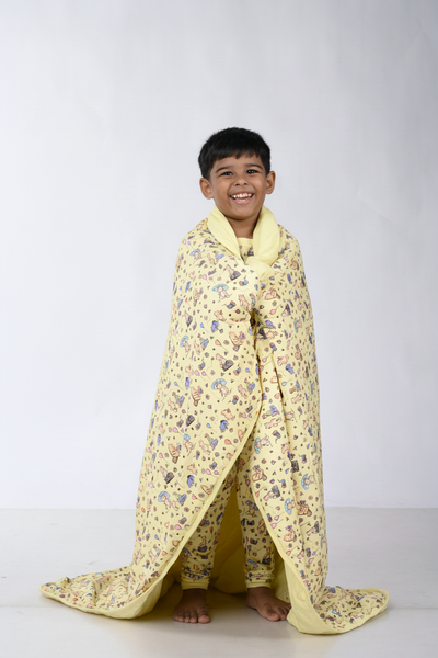 Winnie the Pooh Triple Layered Quilted Blanket