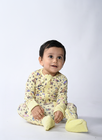 Winnie the Pooh Long Sleeve Zippy