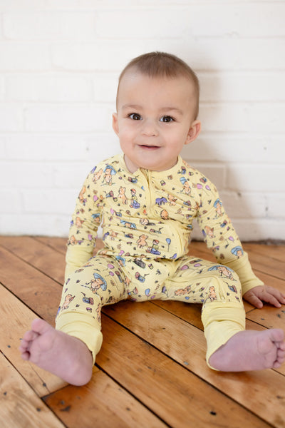 Winnie the Pooh Long Sleeve Zippy