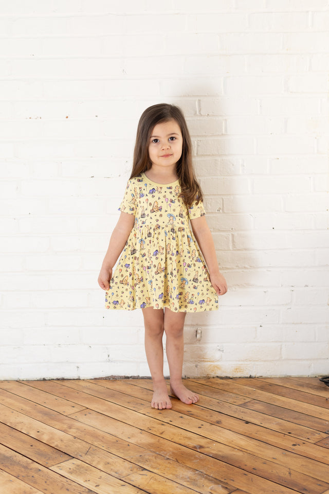 Winnie-the-Pooh Girl- Twirl Dress