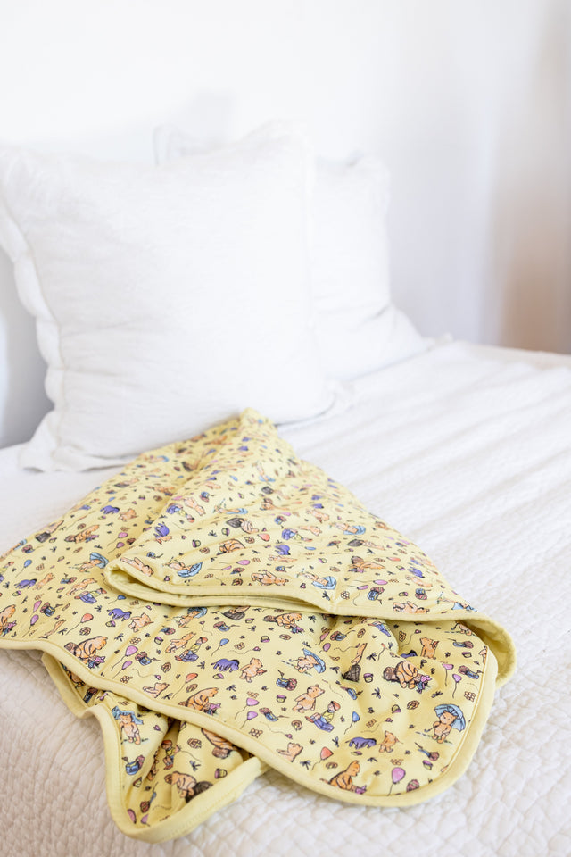 Winnie-the-Pooh Triple Layered Quilted Blanket