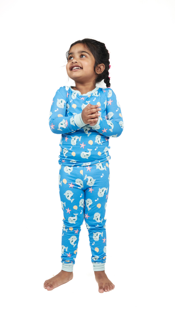 Delphie Dolphins Two-Piece PJs