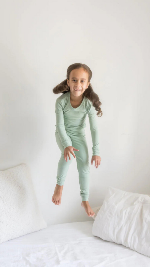 Forest Fellows Ribbed Two-Piece PJs