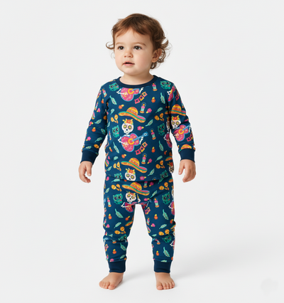 Day Of The Dead Long Sleeve PJ Set