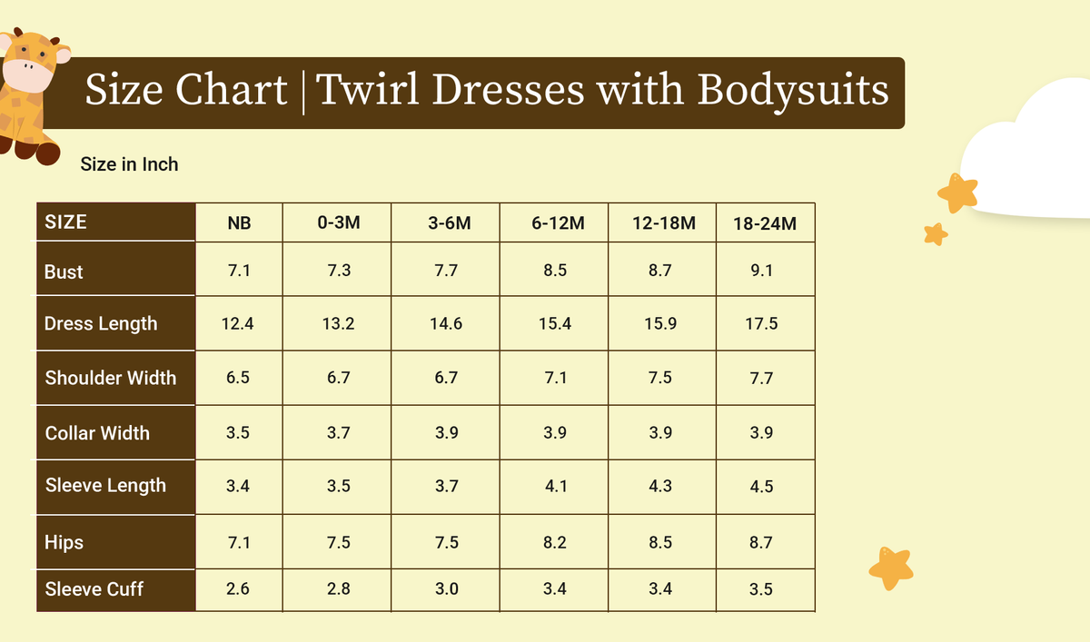 PJ Size Chart