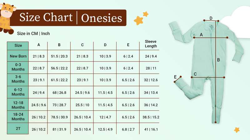 One Size Chart