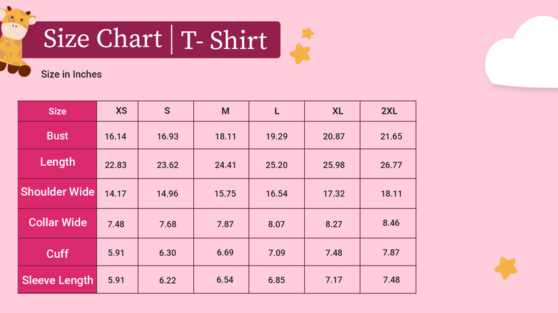 One Size Chart